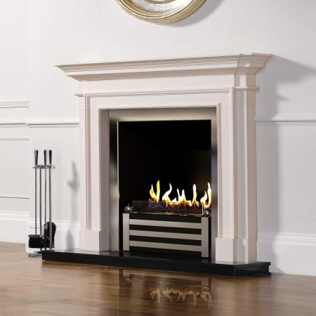 Биокамин в мраморном портале Firezo Estravaganza